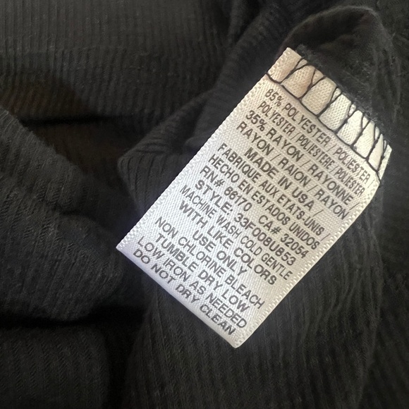 ✶Free✶ EUC Black ✵☽Free People☾✵ Long Beach Ribbed Racerback Swing Tank | Medium - Picture 10 of 15